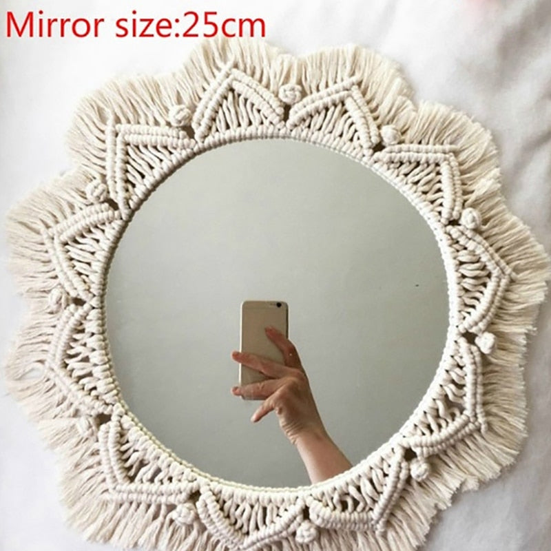 Ava Macrame Mirror