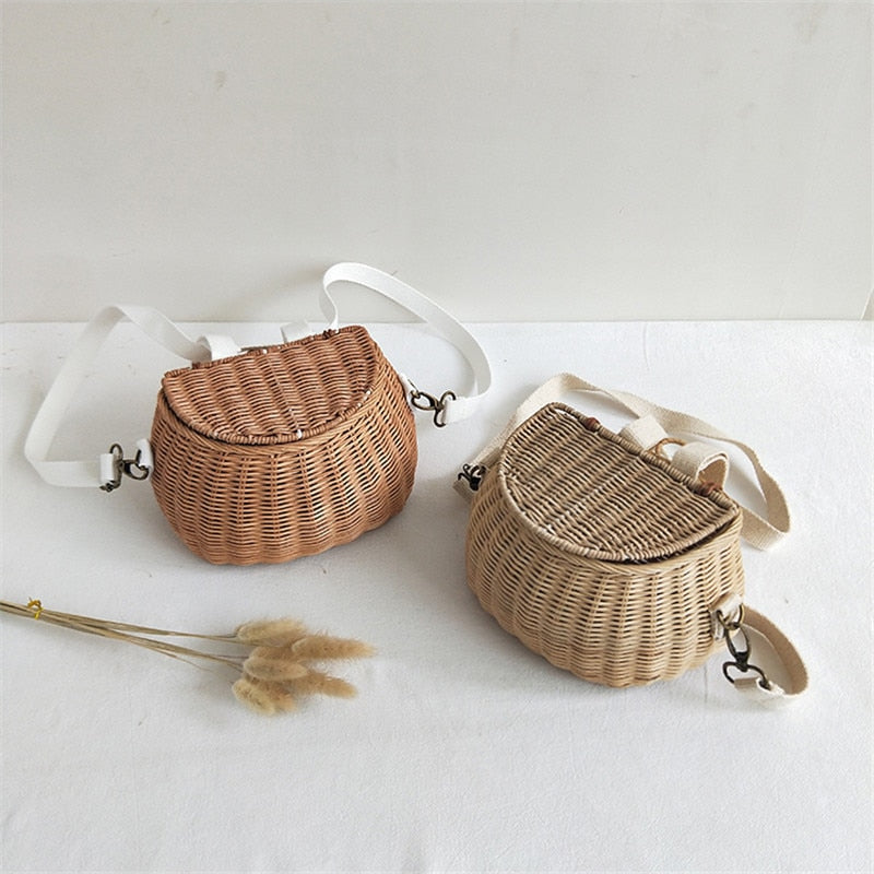 Rattan Basket Bag