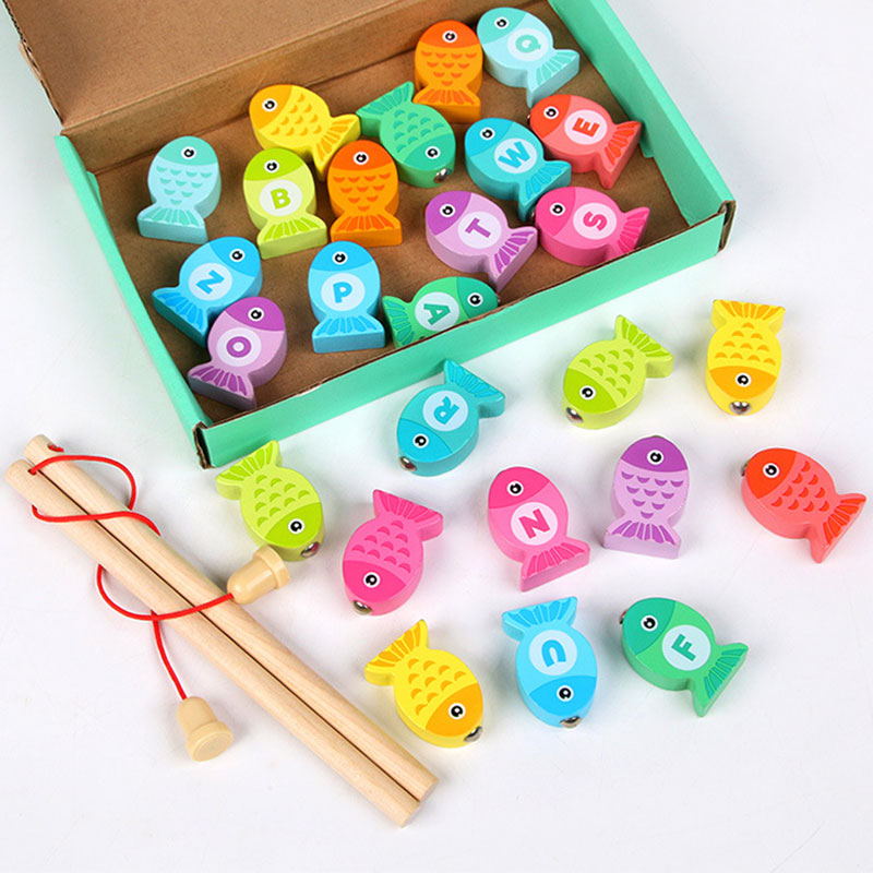 Montessori Wooden Fishing Toy