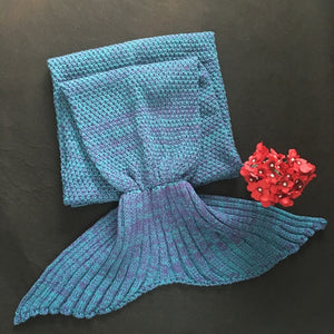 Knitted Mermaid Blanket