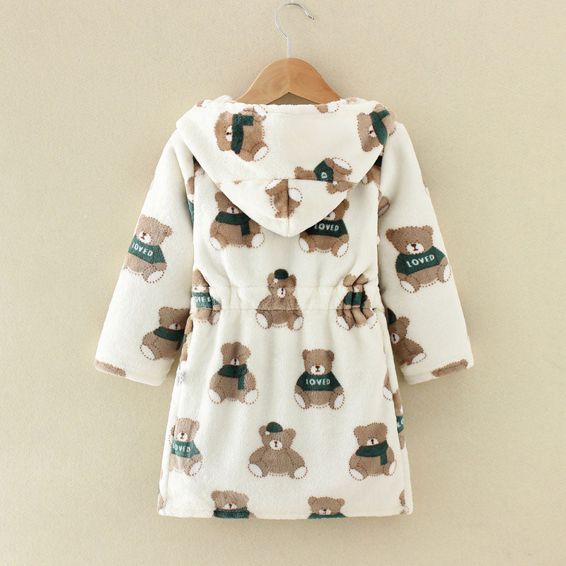 Hooded Love Teddy Bathrobe