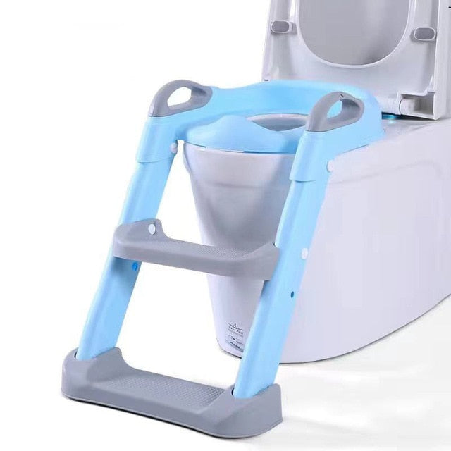 Kid Toilet Seat With Adjustable Ladder