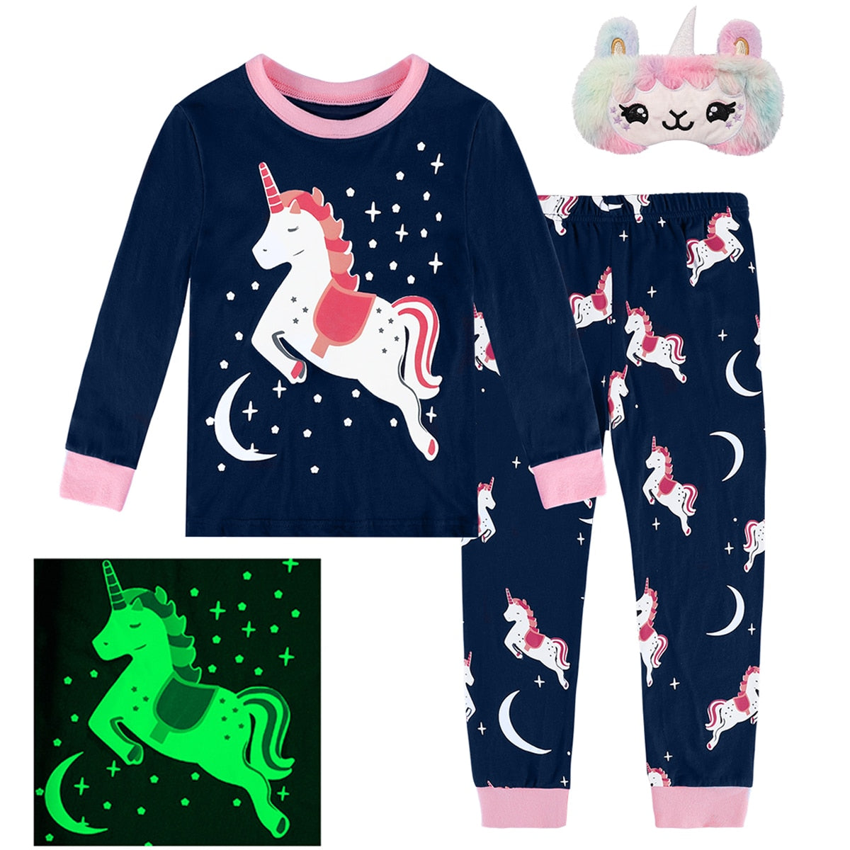 Glowy Unicorn Pyjamas Set