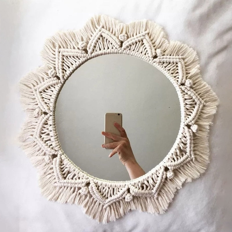 Ava Macrame Mirror