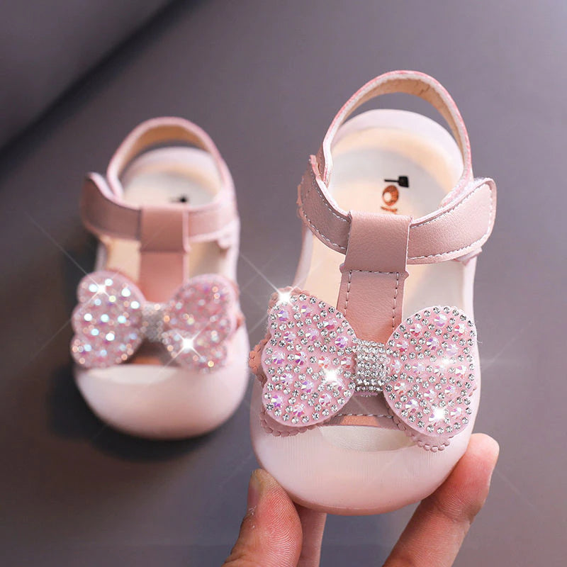 Krystal Ribbon Sandals