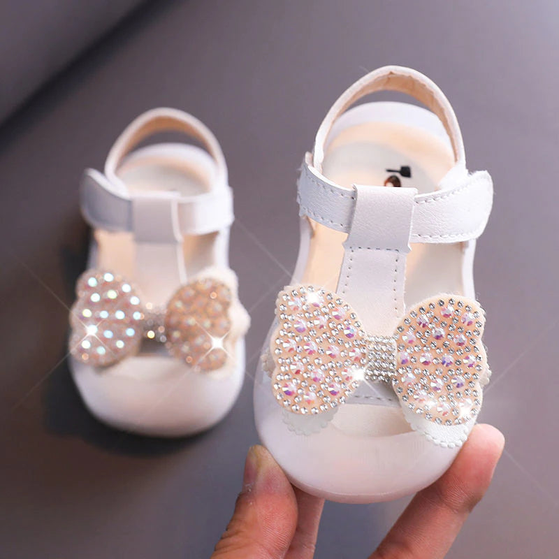 Krystal Ribbon Sandals