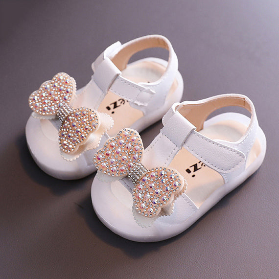 Krystal Ribbon Sandals