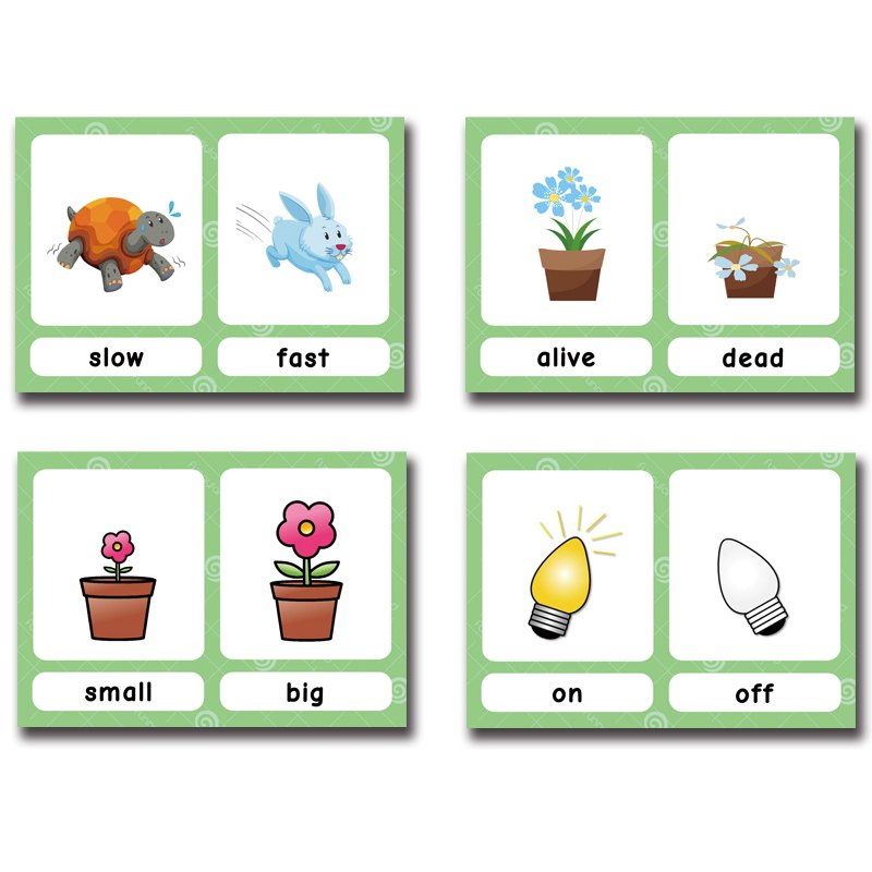 Opposites Flashcards (50-pcs)