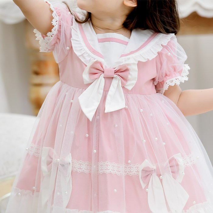 Pink best sale ribbon dress