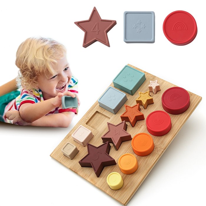 Silicone Stacking Blocks Set