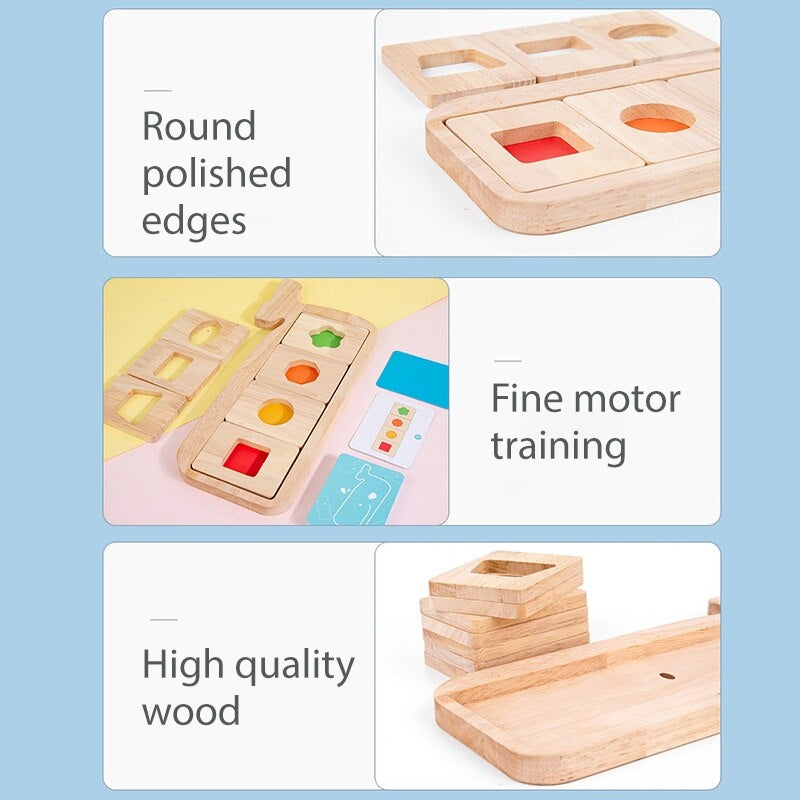 Wooden Whale Matching Puzzle