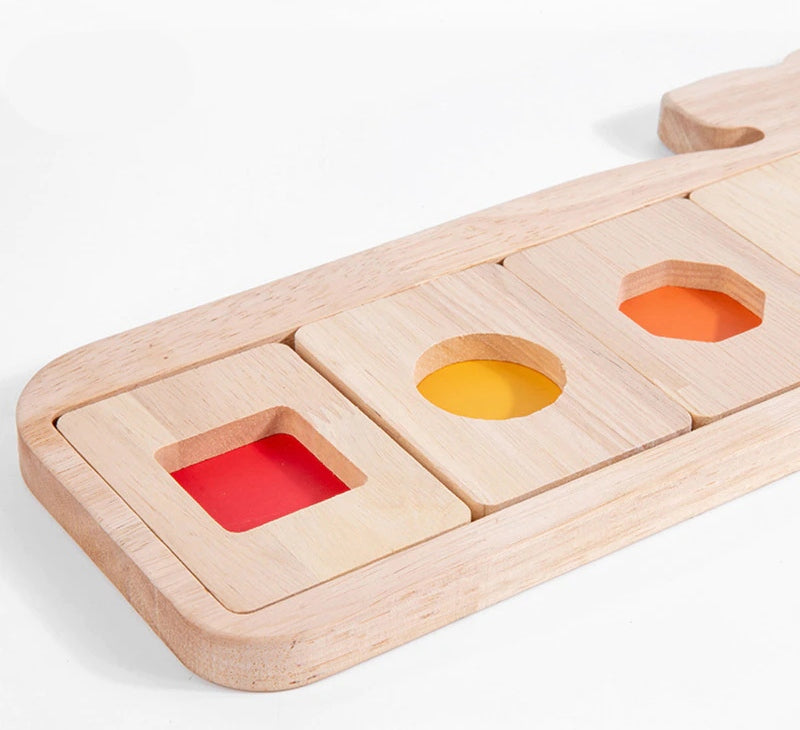 Wooden Whale Matching Puzzle