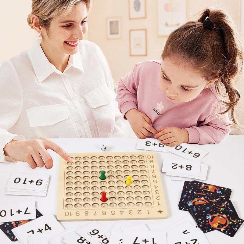 Wooden Montessori Arithmetic Learning Game
