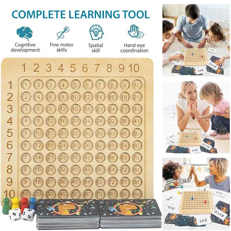 Wooden Montessori Arithmetic Learning Game